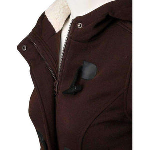 Planet Gates Black / S Causal Coat 2018 New Spring Autumn Women's Overcoat Female Hooded Coat Zipper Horn Button Outwear Jacket Casaco Feminino