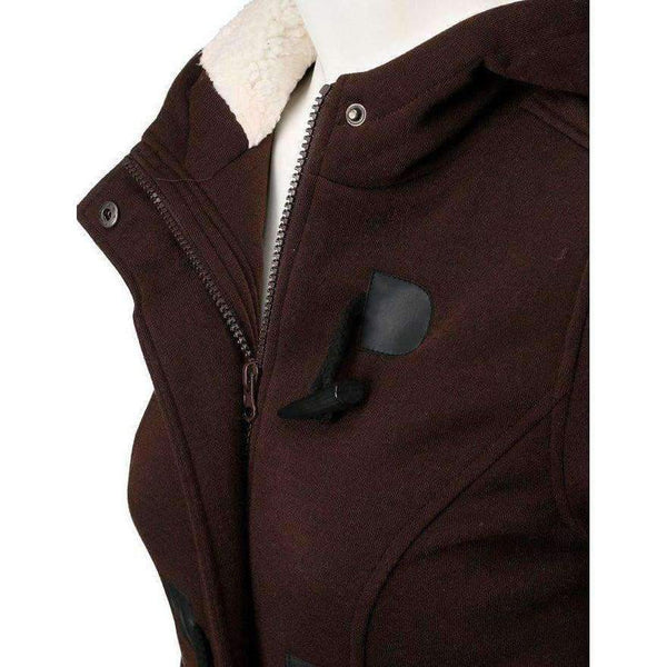 Planet Gates Black / S Causal Coat 2018 New Spring Autumn Women's Overcoat Female Hooded Coat Zipper Horn Button Outwear Jacket Casaco Feminino