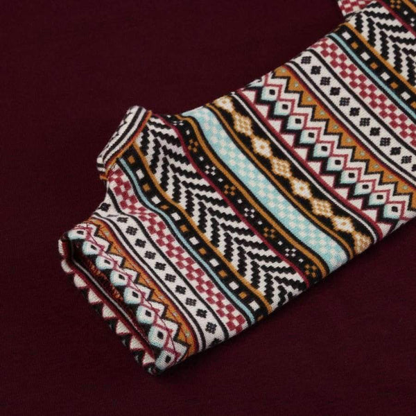 Planet Gates Black / S / China Spring Women's Patchwork Casual Loose T-shirts Autumn Ladies Long Sleeve Crewneck Pocket Tee Tops #YL