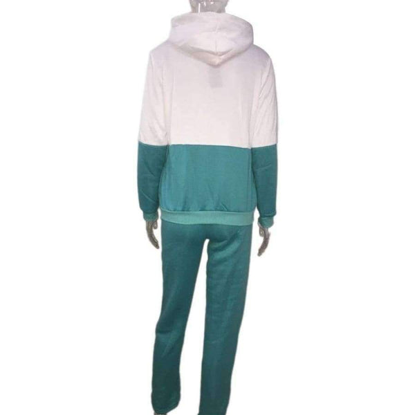 Planet Gates Black / S / China Women Set 2018 Autumn Winter Cotton Sweatshirt Tops And Pants Sexy Zipper Hoodies Pullovers Suit Warm Tracksuit