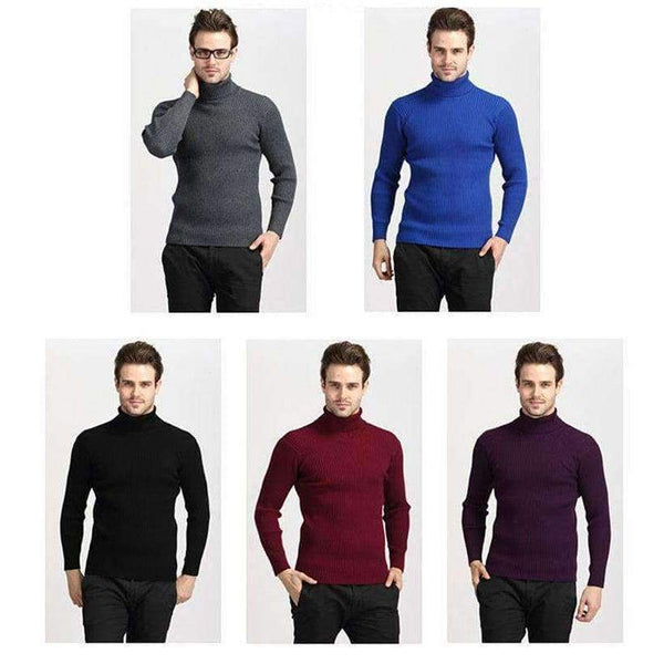 Planet Gates Black / S COODRONY Winter Thick Warm Cashmere Sweater Men Turtleneck Mens Sweaters Slim Fit Pullover Men Classic Wool Knitwear Pull Homme