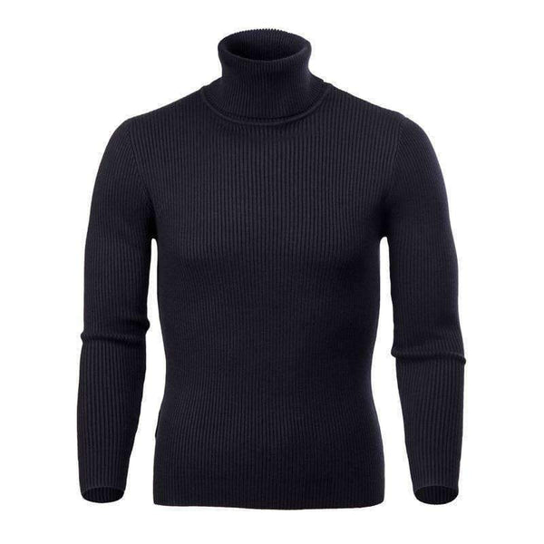 Planet Gates Black / S COODRONY Winter Thick Warm Cashmere Sweater Men Turtleneck Mens Sweaters Slim Fit Pullover Men Classic Wool Knitwear Pull Homme