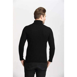 Planet Gates Black / S COODRONY Winter Thick Warm Cashmere Sweater Men Turtleneck Mens Sweaters Slim Fit Pullover Men Classic Wool Knitwear Pull Homme