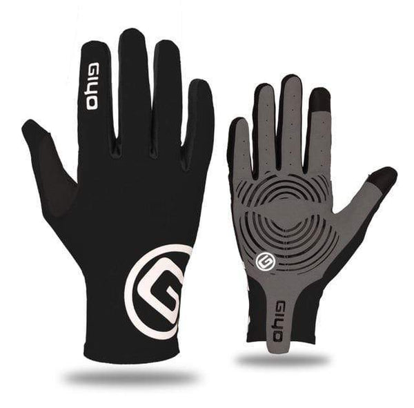 Planet Gates Black / S Cycling Gloves Long Full Fingers Sports Touch Screen Gel Sports Women Men Summer long finger gloves  MTB Road Riding Racing