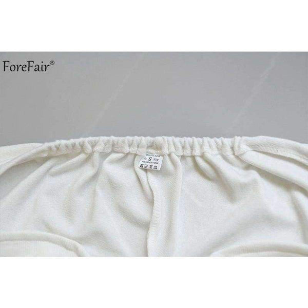 Planet Gates Black / S Deep V Neck Long Sleeve Crop Tops Women Summer Streetwear Solid Sexy Scoop Back Short Tops Ladies Off Shoulder T Shirt