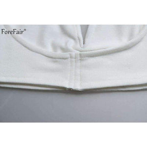 Planet Gates Black / S Deep V Neck Long Sleeve Crop Tops Women Summer Streetwear Solid Sexy Scoop Back Short Tops Ladies Off Shoulder T Shirt