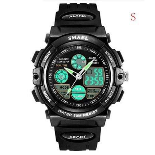 Planet Gates Black S Digital Watch Kids Boy SMAEL Children Watch for Boys and Girls Gift Sport Watch Waterproof 0508 Kid Watches Digital Children