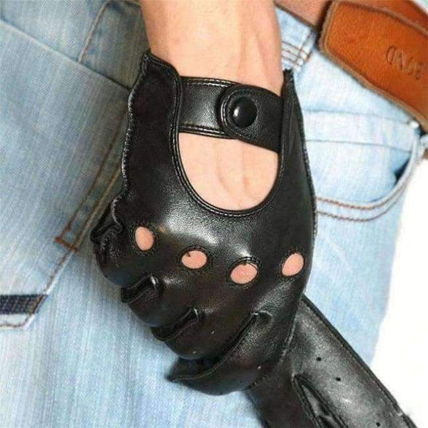 Planet Gates black / S Fashion Winter Lambskin Leisure Men Genuine Leather Gloves Wrist Breathable Solid Sheepskin Driving Glove Free Shipping M023w