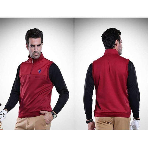 Planet Gates Black / S Golf Jackets Windproof Vest Breathable Male Waistcoat  Keep Warm Anti-Plilling Outdoor Sportwear For Men