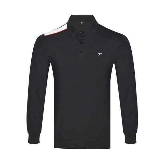 Planet Gates White / S Golf shirts Newest Autumn Long Sleeve Golf Aparrel Men Breathable Sport Golf Clothes Men'S Polo Shirts Tops Navy Black Gre