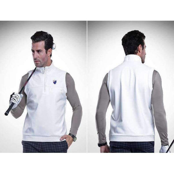 Planet Gates black / S Golf Vest Jacket For Man Windproof Thicken Sports Waistcoat Velvet Sports Wear Vest Waterproof Golf  Sleeveless Jackets Male