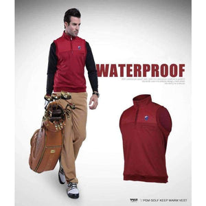 Planet Gates black / S Golf Vest Jacket For Man Windproof Thicken Sports Waistcoat Velvet Sports Wear Vest Waterproof Golf  Sleeveless Jackets Male