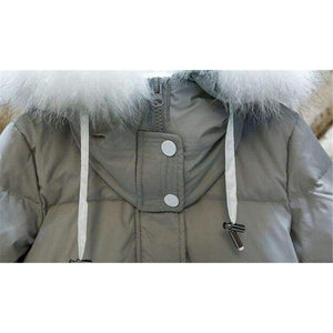 Jacket Women Over Knee Long Parkas Large Fur Collar Winter Coat Women Hoody Down Wadded Jacket Campera Large Size C2601