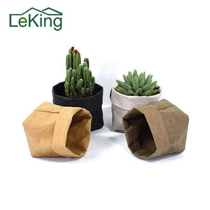 Planet Gates Black / S Kraft Paper Storage Bags of Fruit and Vegetable Garlic Onion Plant Flower Pot Bag Basket Home Garden Storage Organization New