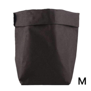 Planet Gates Black / S Kraft Paper Storage Bags of Fruit and Vegetable Garlic Onion Plant Flower Pot Bag Basket Home Garden Storage Organization New