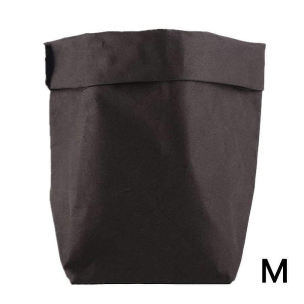 Planet Gates Black / S Kraft Paper Storage Bags of Fruit and Vegetable Garlic Onion Plant Flower Pot Bag Basket Home Garden Storage Organization New