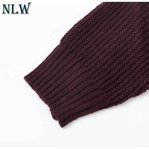 Planet Gates Black / S Large Size Off Shoulder Sweater Pullover Women Casual Harajuku Sweater Sexy Streetwear Autumn Jumpers Plus Size XXXL