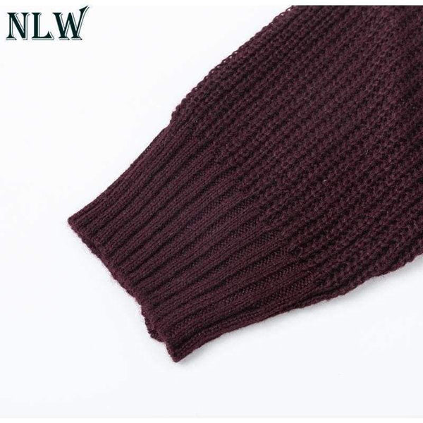 Planet Gates Black / S Large Size Off Shoulder Sweater Pullover Women Casual Harajuku Sweater Sexy Streetwear Autumn Jumpers Plus Size XXXL