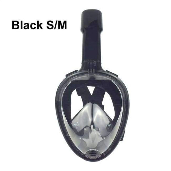 Planet Gates Black  S  M / China Swimming Underwater Children Adult Diving Mask Full Face Spearfishing Snorkel Mask Silicone Plastic Scuba Mask