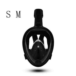 Planet Gates Black S M Diving Mask Full Face Snorkeling Mask Underwater Anti Fog Snorkeling Diving Mask For Swimming Spearfishing Dive Men