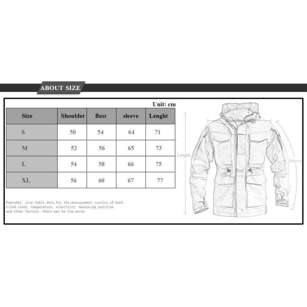 Planet Gates Black / S M65 UK US Men Autumn Flight Pilot Coat Army Clothes Casual Tactical Hoodie Military Field Jacket Windbreaker Waterproof Jackets