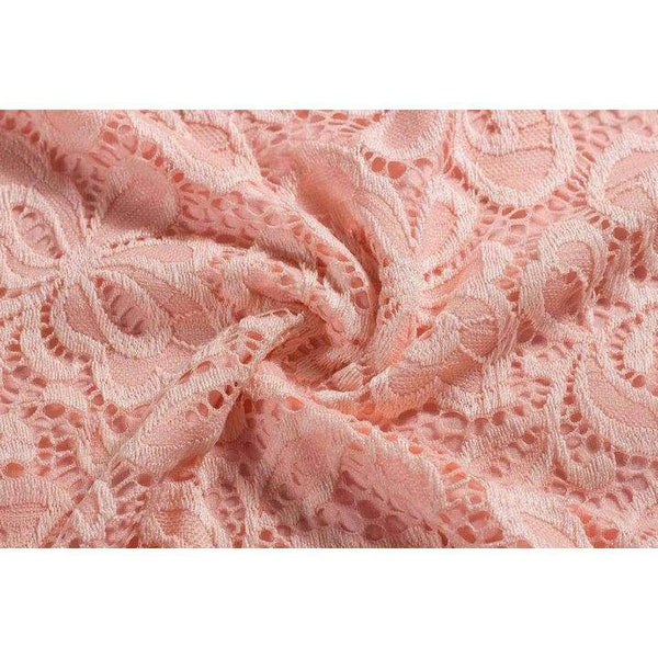 Planet Gates Black / S Maxfresh 2018 Women Long Sleeved Lace slach neck Dress