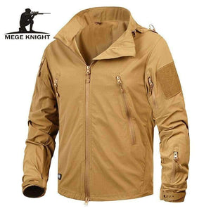 Planet Gates Black / S Mege Brand Clothing New Autumn Men's Jacket Coat Military Clothing Tactical Outwear US Army Breathable Nylon Light Windbreaker