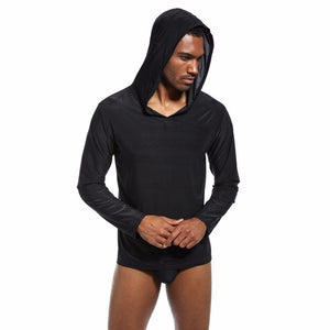 Planet Gates Black / S Men's Sleep Tops Lounge Homewear Sleepwear mens through shirts tank top male pajama hanging along Men's