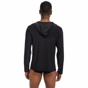 Planet Gates Black / S Men's Sleep Tops Lounge Homewear Sleepwear mens through shirts tank top male pajama hanging along Men's