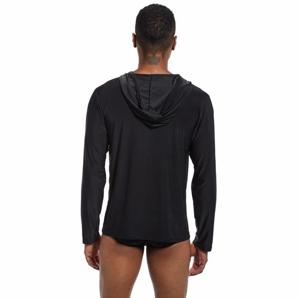 Planet Gates Black / S Men's Sleep Tops Lounge Homewear Sleepwear mens through shirts tank top male pajama hanging along Men's