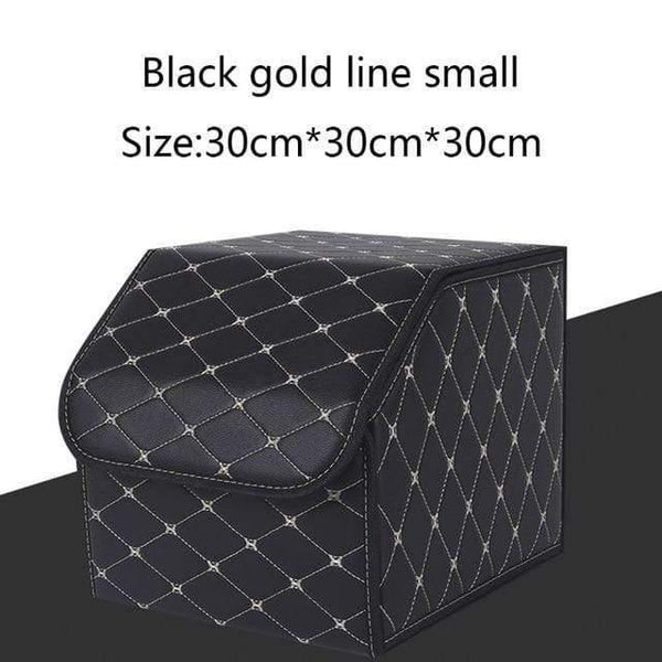 Planet Gates Black S Multipurpose Collapsible Car Trunk Storage Organizer With Lid Portable Car Storage Box Car Trunk Organizer