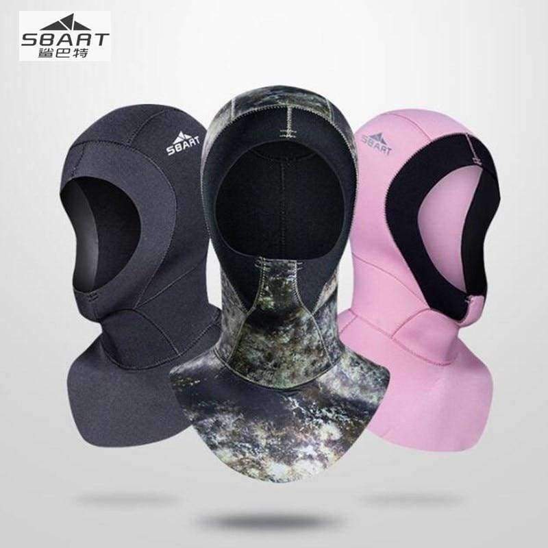 Planet Gates Black / S Neoprene Pro Diving Hat Swimming Caps Scuba Surfing Snorkeling Water Sports Equipment,Anti-stab Sunscreen Guise Wetsuit Cap