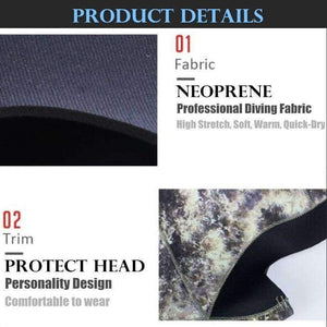 Planet Gates Black / S Neoprene Pro Diving Hat Swimming Caps Scuba Surfing Snorkeling Water Sports Equipment,Anti-stab Sunscreen Guise Wetsuit Cap