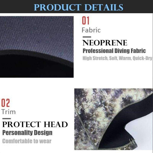 Planet Gates Black / S Neoprene Pro Diving Hat Swimming Caps Scuba Surfing Snorkeling Water Sports Equipment,Anti-stab Sunscreen Guise Wetsuit Cap