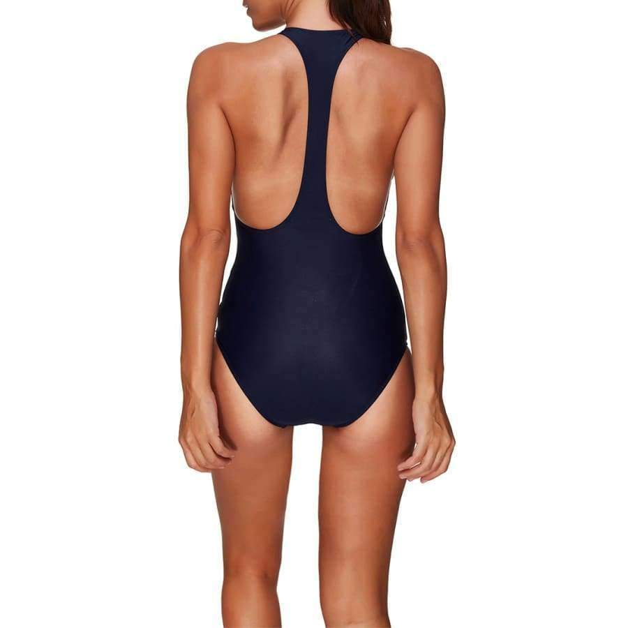 Planet Gates Black / S New Sports Sexy Swimwear Women Bandage Swimsuit Soft Cup Solid Patchwork Swim Suit I-Shaped Back Bodysuit