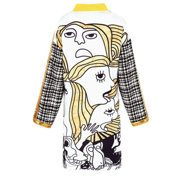 Planet Gates Black / S New Winter Woman Wool Blends Winter Coat Casual Winter Jacket  Vintage Wool Blend Jacket  Long Windbreaker Jacket Wool