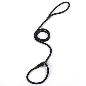 Planet Gates Black / S Pet Products Golden Teddy Dog Traction Rope Chain Large Dog Collar P Dog Leash Comfortable Nylon Material 5Colors