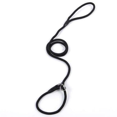 Planet Gates Black / S Pet Products Golden Teddy Dog Traction Rope Chain Large Dog Collar P Dog Leash Comfortable Nylon Material 5Colors