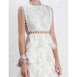 Planet Gates Black / S Quality Women Autumn Winter Dress 2018 Self Portrait White Tiered Lace Maxi Dress Ladies Party Event Evening Club