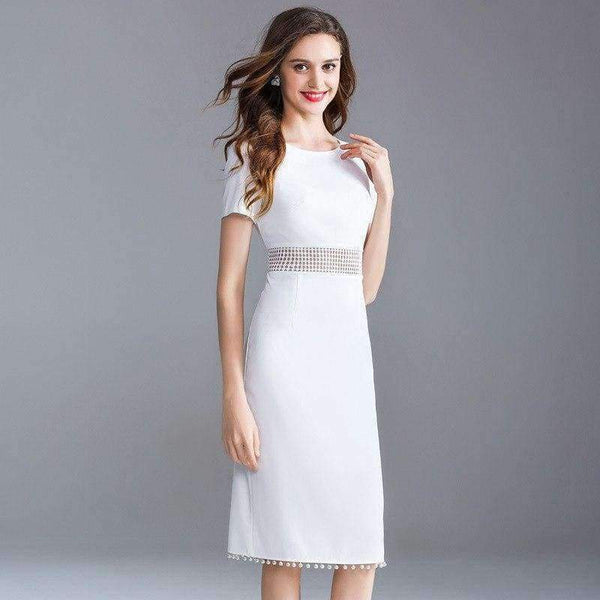 Planet Gates black / S Quality Women Sexy Bandage Dress 2018 Summer Party Event Female Hollow Out Lace Embroidery Beading Tassel Elegant Dress Midi