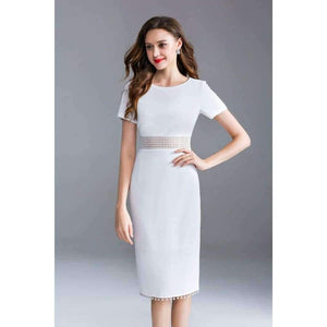 Planet Gates black / S Quality Women Sexy Bandage Dress 2018 Summer Party Event Female Hollow Out Lace Embroidery Beading Tassel Elegant Dress Midi