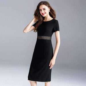 Planet Gates black / S Quality Women Sexy Bandage Dress 2018 Summer Party Event Female Hollow Out Lace Embroidery Beading Tassel Elegant Dress Midi