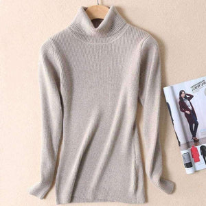 Planet Gates black / S Quality Women Sweater New Turtleneck Pullover Winter Tops Solid Cashmere Sweater Autumn Female Sweater Hot Sale