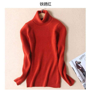 Planet Gates black / S Quality Women Sweater New Turtleneck Pullover Winter Tops Solid Cashmere Sweater Autumn Female Sweater Hot Sale