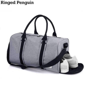Planet Gates Black S Ringed Penguin Ms Travel Bag Large Capacity Multi Function Hand Bag Waterproof  Men Luggage Duffle bag Business Travel Bags