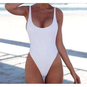 Planet Gates black / S Sexy One Piece Swimsuit Solid Female Women Fused Swimwear Backless White Brazilian May Bather Monokini XL