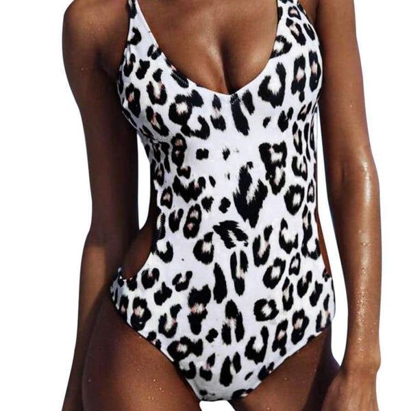 Planet Gates Black / S Swimwear women SEXY Leopard Print One-Piece bodysuit plus size swimwear swimwear women zaful women swimwear JL 11