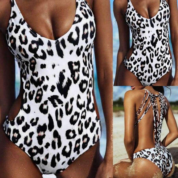 Planet Gates Black / S Swimwear women SEXY Leopard Print One-Piece bodysuit plus size swimwear swimwear women zaful women swimwear JL 11