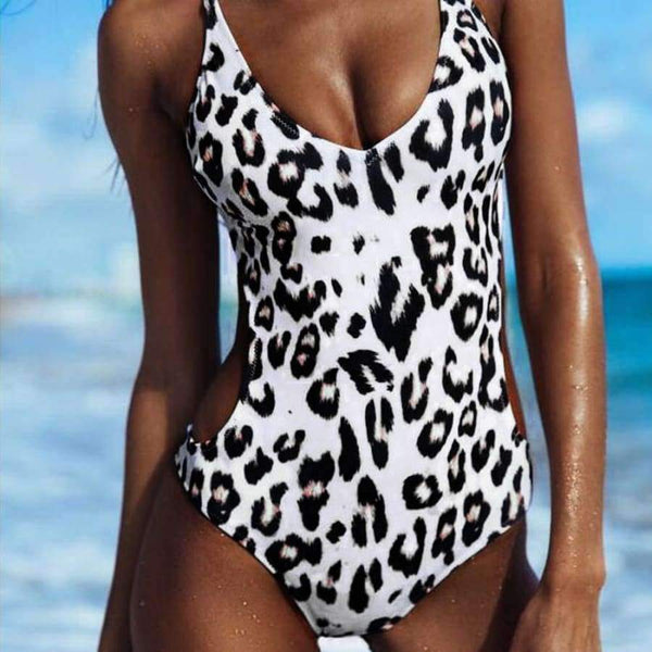 Planet Gates Black / S Swimwear women SEXY Leopard Print One-Piece bodysuit plus size swimwear swimwear women zaful women swimwear JL 11