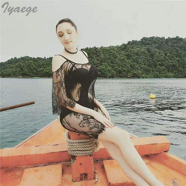 Planet Gates Black / S Underwear Slips Bodysuit Women Full Slip Set lace female Mesh Clothes Petticoat Female Plus Size Sexy Sono see through